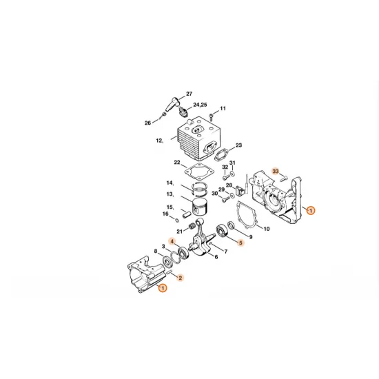 STIHL  Skrzynia korbowa 4203 020 2106